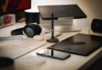 Graphic designer working in a home office studio, using a skill to make money from home online
