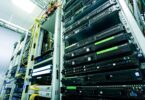Network servers in a rack enclosure, the hardware behind plans when you buy web hosting