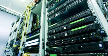 Network servers in a rack enclosure, the hardware behind plans when you buy web hosting