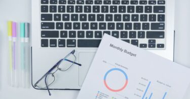 Monthly budget summary for planning how to start a small online business on a budget