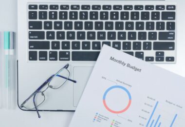 Monthly budget summary for planning how to start a small online business on a budget